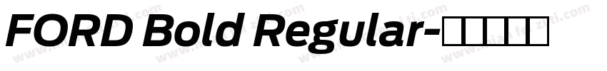 FORD Bold Regular字体转换
